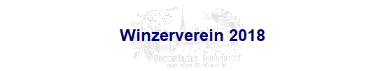 Winzerverein 2018