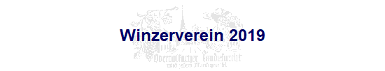 Winzerverein 2019